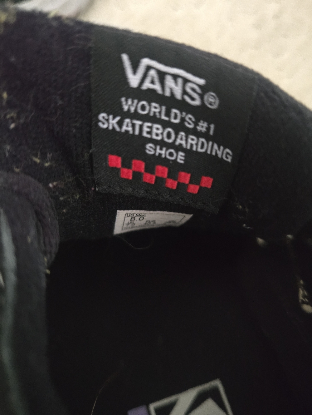 Vans Skateboarding PopCush Old Skool Sneakers Black White Mens 8 - Picture 8 of 8